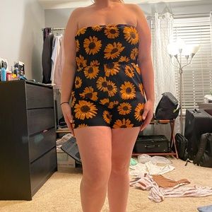 XL Sunflower Romper
